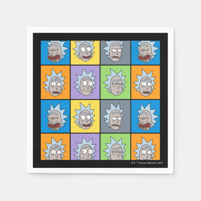GUARDANAPO DE PAPEL RICK E MORTY™ | RICK (Frente)