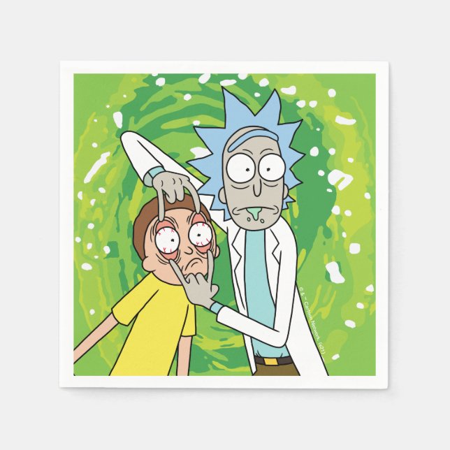 Guardanapo De Papel RICK E MORTY™ | Veja Isso (Frente)
