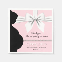 Guardanapo De Papel Rico cor-de-rosa pérolas Elegantes Tiffany Chá de