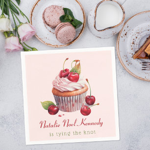 Guardanapo De Papel Rico de cereja de Arco rosa, coquetel, estética