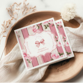 Guardanapo De Papel Rico Floral Arco Bonito primeiro aniversario ONE G