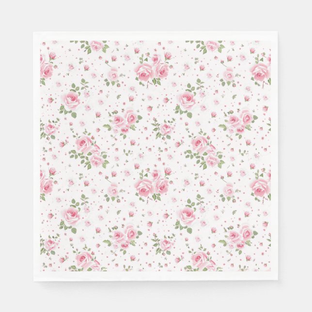 Guardanapo De Papel Rico Vintage Floral Napkins (Frente)