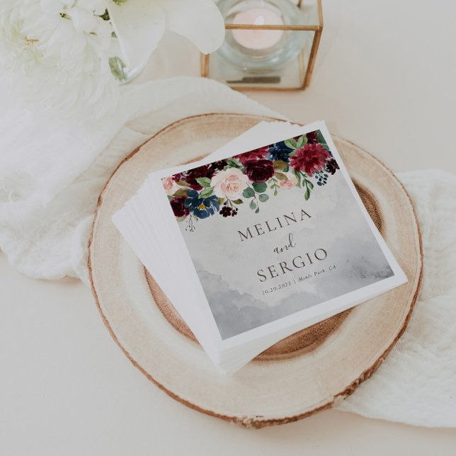 Guardanapo De Papel Ricos Clássicos Flores de Pedônia de Rosas Casados (Criador carregado)