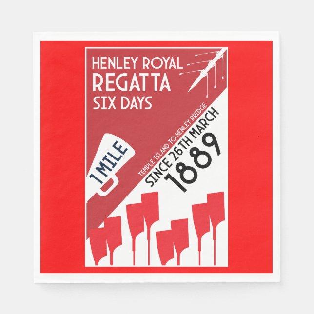 Guardanapo De Papel Rio Thames Regatta (Frente)