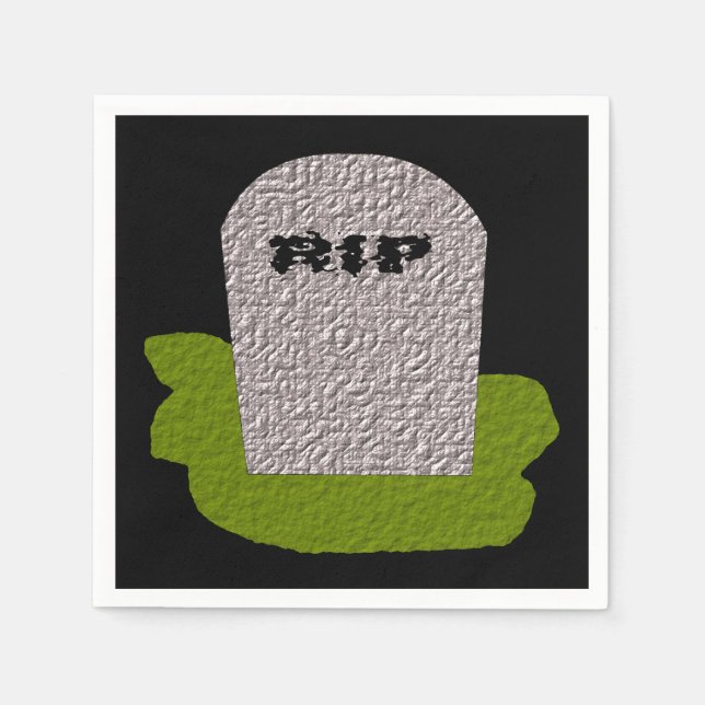 Guardanapo De Papel RIP Tombstone Paper Napkins (Frente)