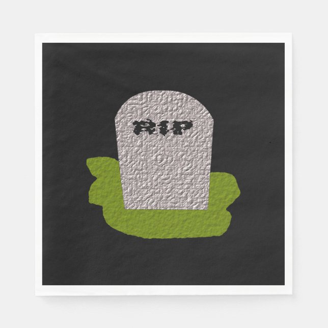 Guardanapo De Papel RIP Tombstone Paper Napkins (Frente)