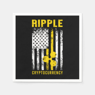 Guardanapo De Papel Ripple XRP US Flag American Cryptocurrency Gift