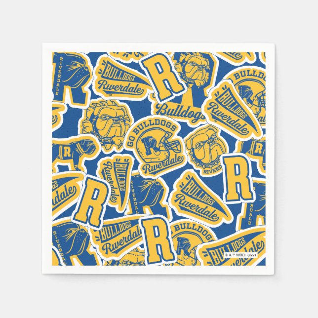 Guardanapo De Papel Riverdale Football and Cheer Pattern (Frente)