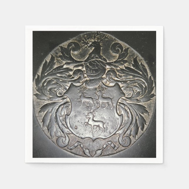 Guardanapo De Papel Roane Casaco de Braços Cocktail Napkin (Frente)