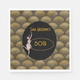 Guardanapo De Papel Roaring 20's Flapper Twenties Excelente Gatsby 192