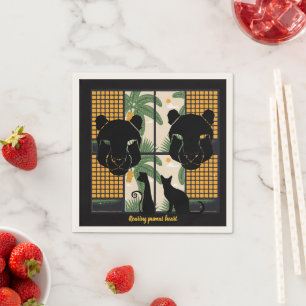 Guardanapo De Papel Roaring Pumas Hearts