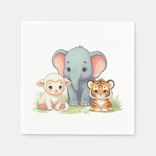 Guardanapo De Papel Roaring Zoo Birthday