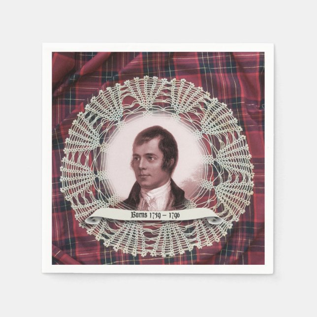 Guardanapo De Papel Robbie Burns Highland napkins (Frente)