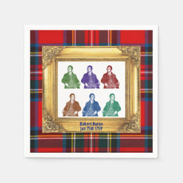 Guardanapo De Papel Robert Burns Royal Stewart Plaid Jan 25 Multi