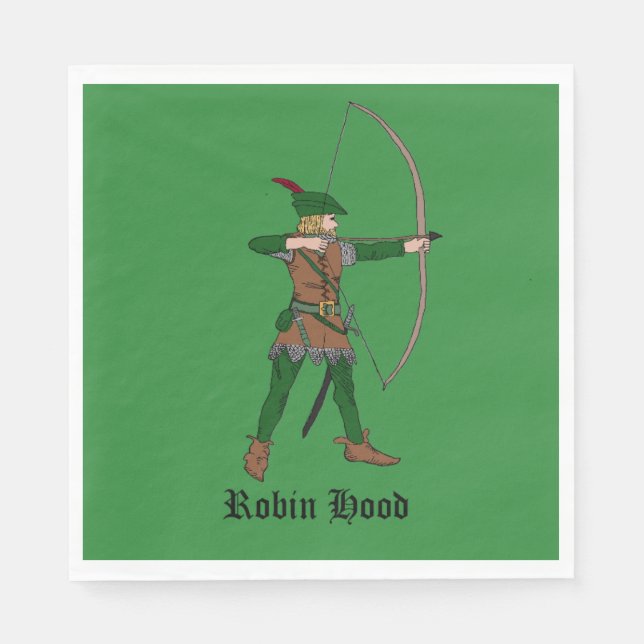 Guardanapo De Papel Robin Hood napkin (Frente)