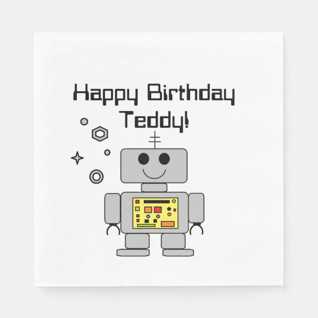 Guardanapo De Papel Robô (Frente)