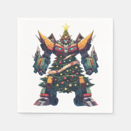 Guardanapo De Papel Robô artificial de árvore de Natal