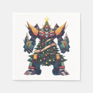 Guardanapo De Papel Robô artificial de árvore de Natal