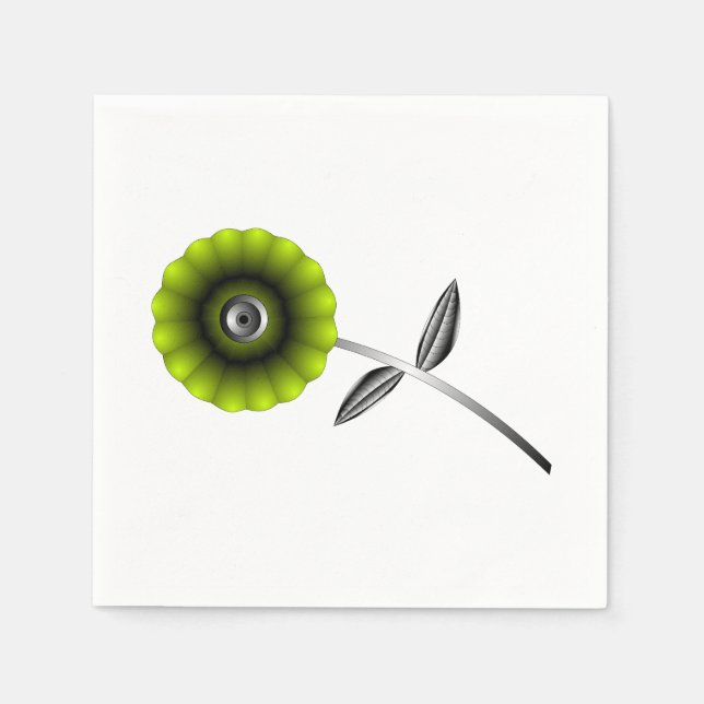Guardanapo De Papel Robot Flower Napkin (Frente)