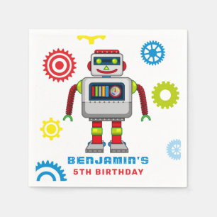 Guardanapo De Papel Robots Partido Aniversário de criança Napkins