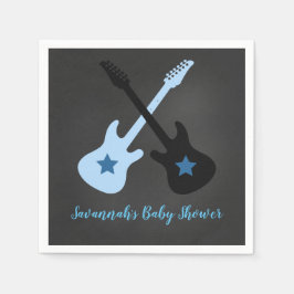 Guardanapo De Papel Rock a Bye Rockstar Rock Star Napkins