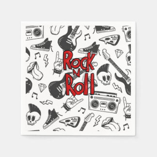 Guardanapo De Papel Rock N Roll Para Sempre