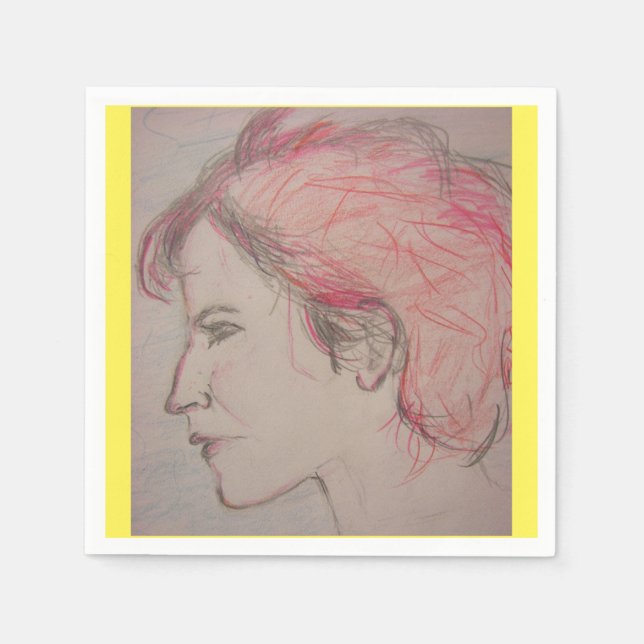 Guardanapo De Papel Rocker Girl (Frente)