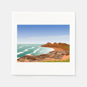 Guardanapo De Papel Rocky Coast Paper Napkins