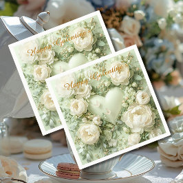 Guardanapo De Papel Rococo Butterfly Garden Galentine Floral Elegance