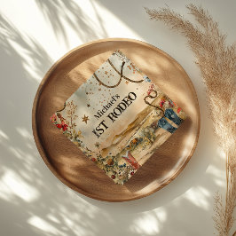 Guardanapo De Papel Rodeo Boots & Cactus 1st Birthday