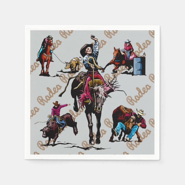 Guardanapo De Papel Rodeo Party Napkins (Frente)