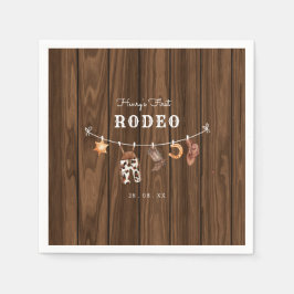 Guardanapo De Papel Rodeo Wild West Rustic Western cowboy aniversário