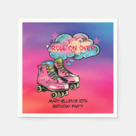 Guardanapo De Papel Rolar sobre a Festa de aniversário da Skate do cil