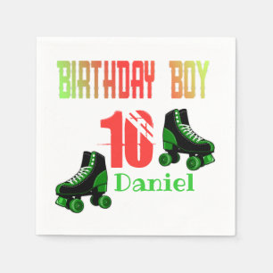 Guardanapo De Papel Roller Skating Birthday Boy Matando