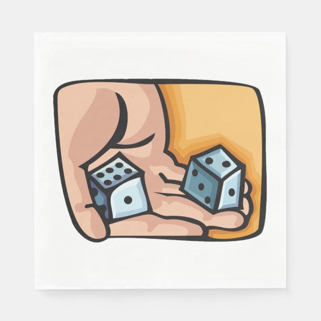 Guardanapo De Papel Rolling Dice (Frente)