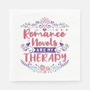 Guardanapo De Papel Romance Novels É Minha Terapia