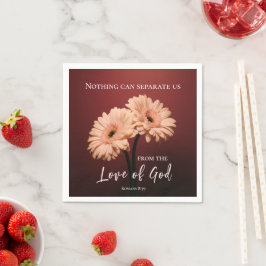 Guardanapo De Papel Romanos 8 39 Amor de Deus Bíblia Verso Rosa Brown