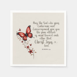 Guardanapo De Papel Romanos Imagem Versa de Bíblia 15:5