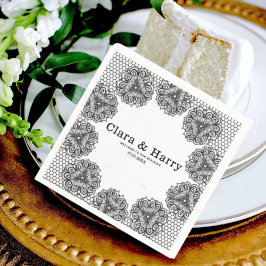 Guardanapo De Papel Romantic calligraphy flourish modern ELEGANT