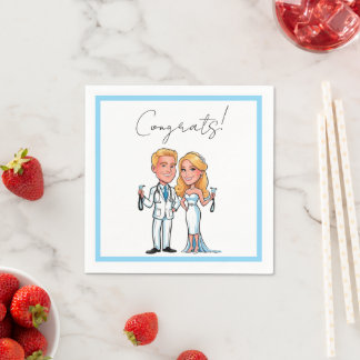Guardanapo De Papel Romantic Doctor Bride and Groom Soft