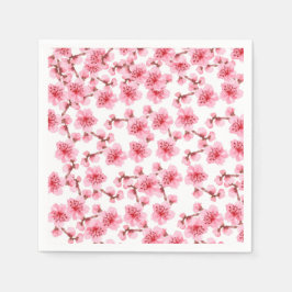 Guardanapo De Papel Romantic pink Cherry blosson