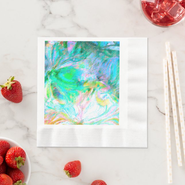 Guardanapo De Papel Romântica Plata de Papel Floral - Elegante Boho Fa (Insitu)