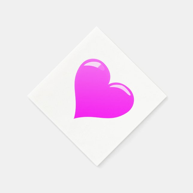 Guardanapo De Papel Romântico Heart Napkins (Canto)