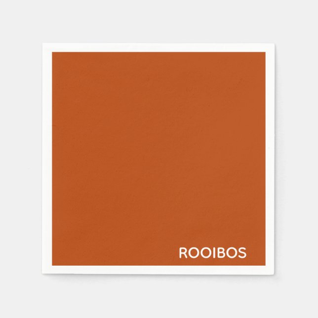 Guardanapo De Papel Rooibos - cor vermelha castanho (Frente)
