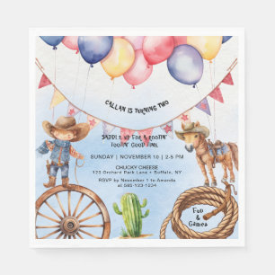 Guardanapo De Papel Rooting' Tootin' Good Time Birthday