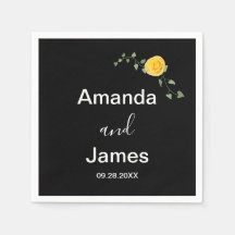 Rosa Amarela e Videira Verde Elegante Casamento Pr