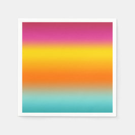 Guardanapo De Papel Rosa, Amarelo, Laranja, Teal