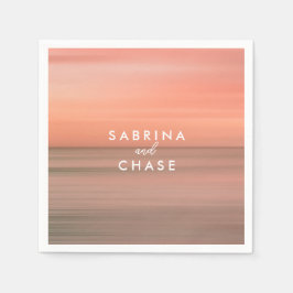 Guardanapo De Papel Rosa Blush Personalizado Napkins