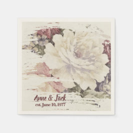 Guardanapo De Papel Rosa da Vintage Tapeçaria do Aniversário