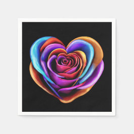 Guardanapo De Papel Rosa de forma colorida